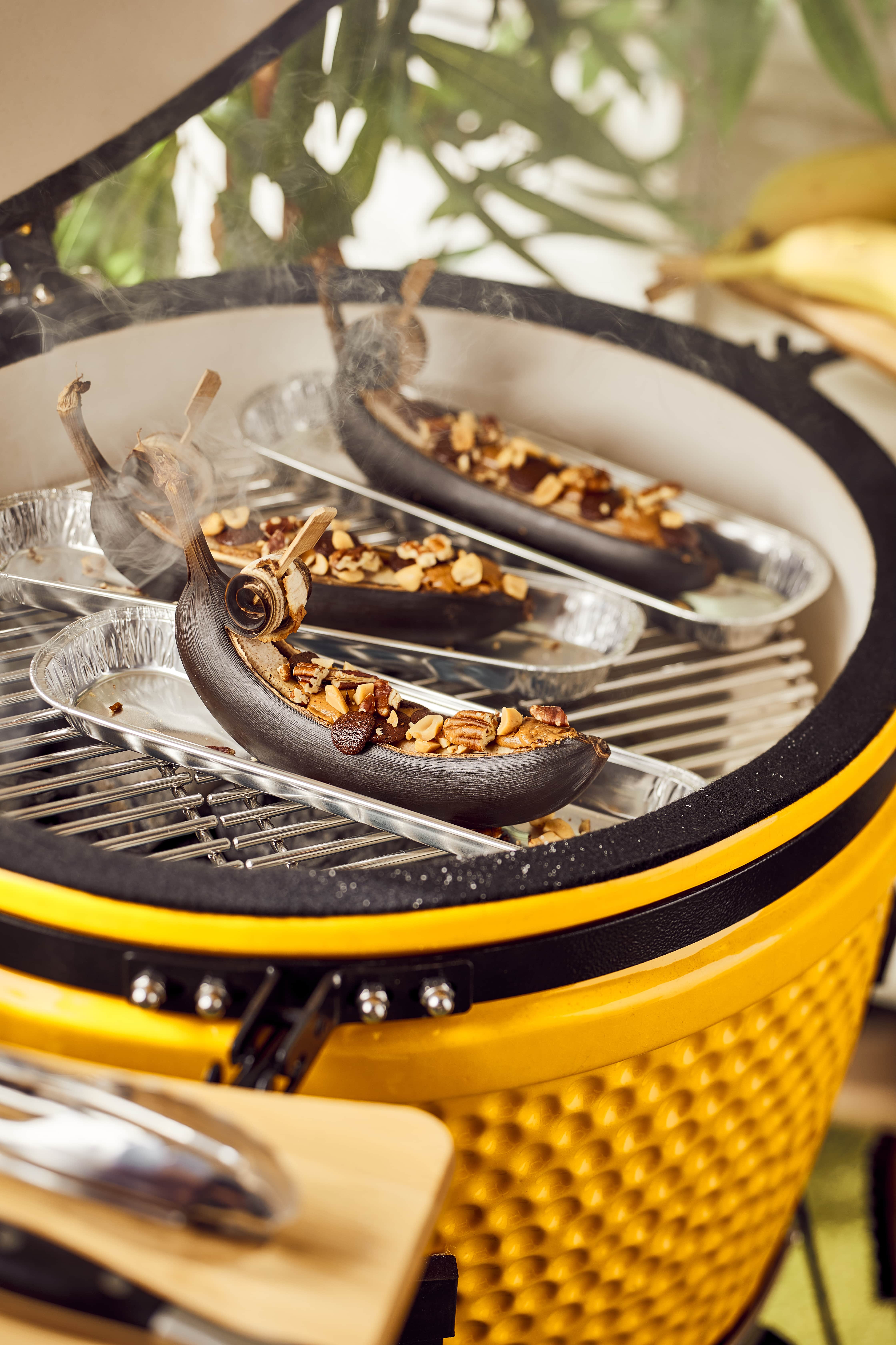 Bananenbootjes van de BBQ